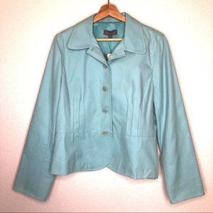 NWT Ann Taylor Turquoise Pleated Blazer